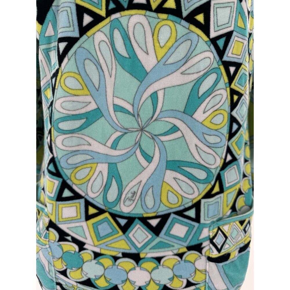 Emilio Pucci Dress Size 8 42 Terrycloth Beach Resort Hooded Swim Cover Up - Picture 10 of 16